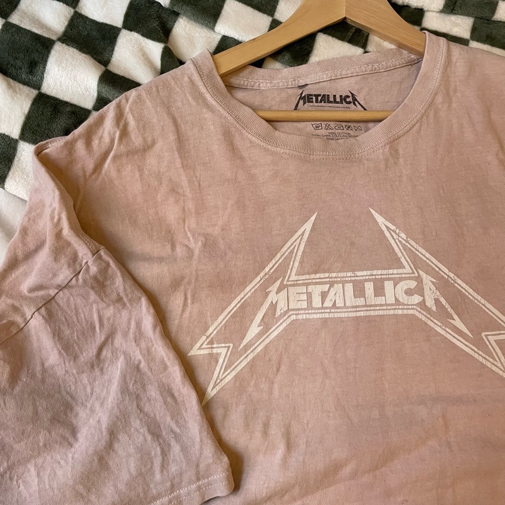 T-shirt 4x BooHoo plus size Metalica rose